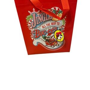 Buc-ee's Red Holiday Tote Bag reusable beaver logo